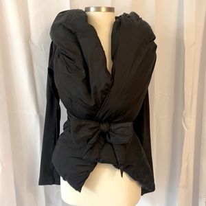 LuLu Lemon Tie front Jacket with Oversized Hood